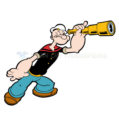 Popeye the Sailor Man Iron-on Stickers (Heat Transfers)NO.3618